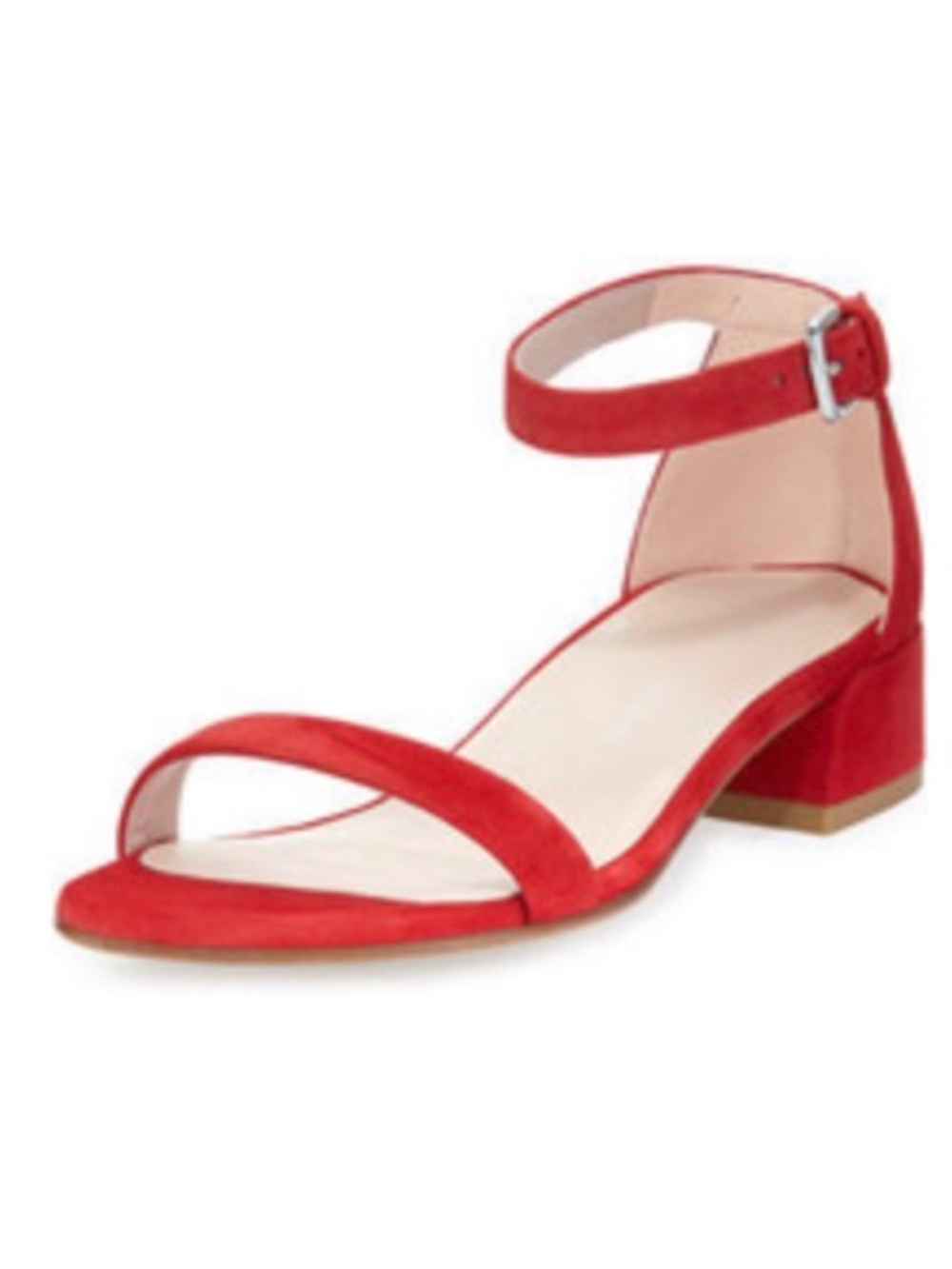 STUART WEITZMAN Nudistjune Suede Sandals - Sz 8.5